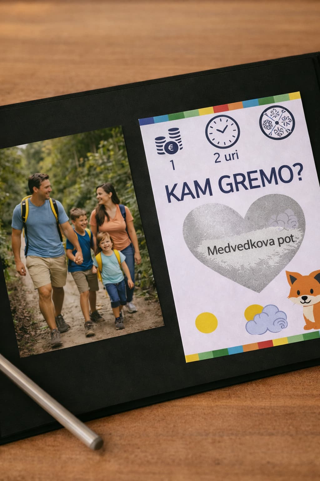 Album s spomini z družinskega izleta