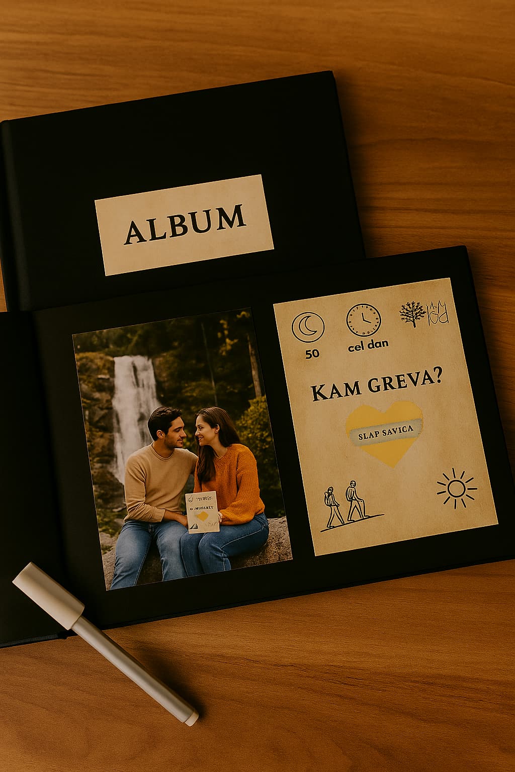 Album s spomini z zmenka in LoveDeck kartico