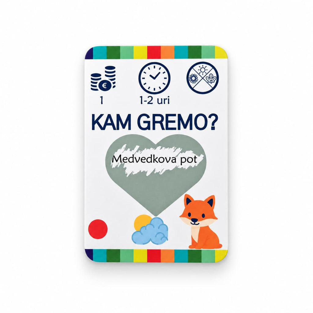 Primer razkrite praskanke z zabavnim izzivom in idejo, kam na enodnevni izlet z otroki po Sloveniji.