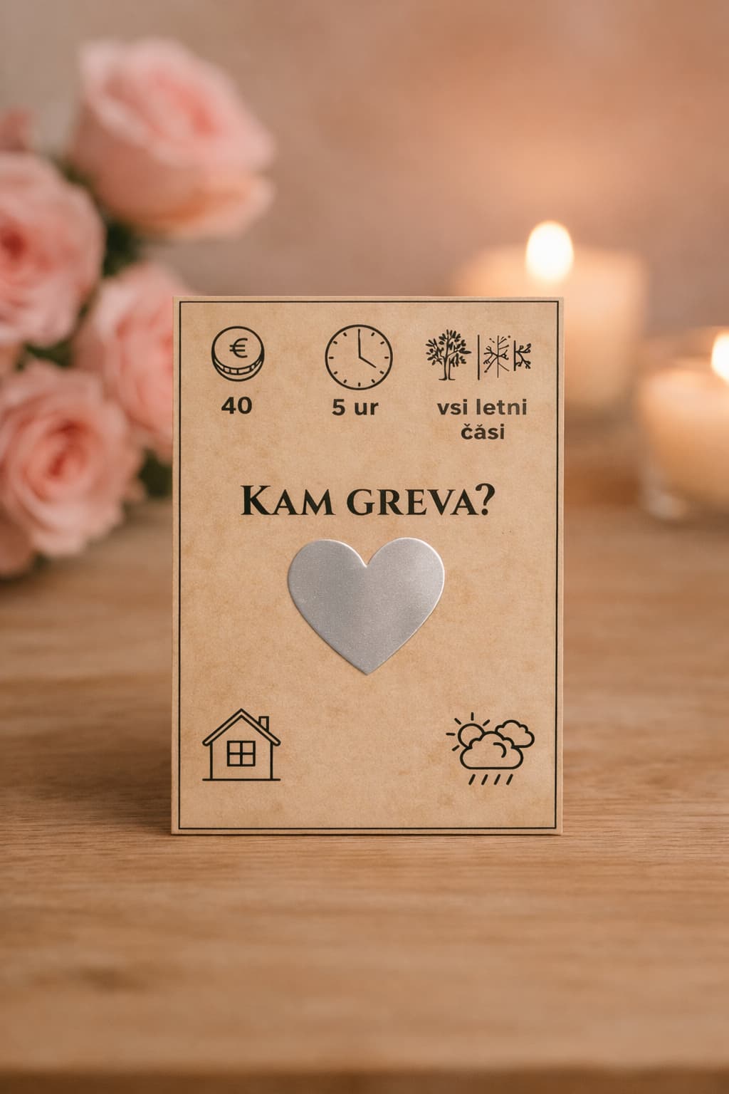 LoveDeck kartica z idejo za zmenek za pare