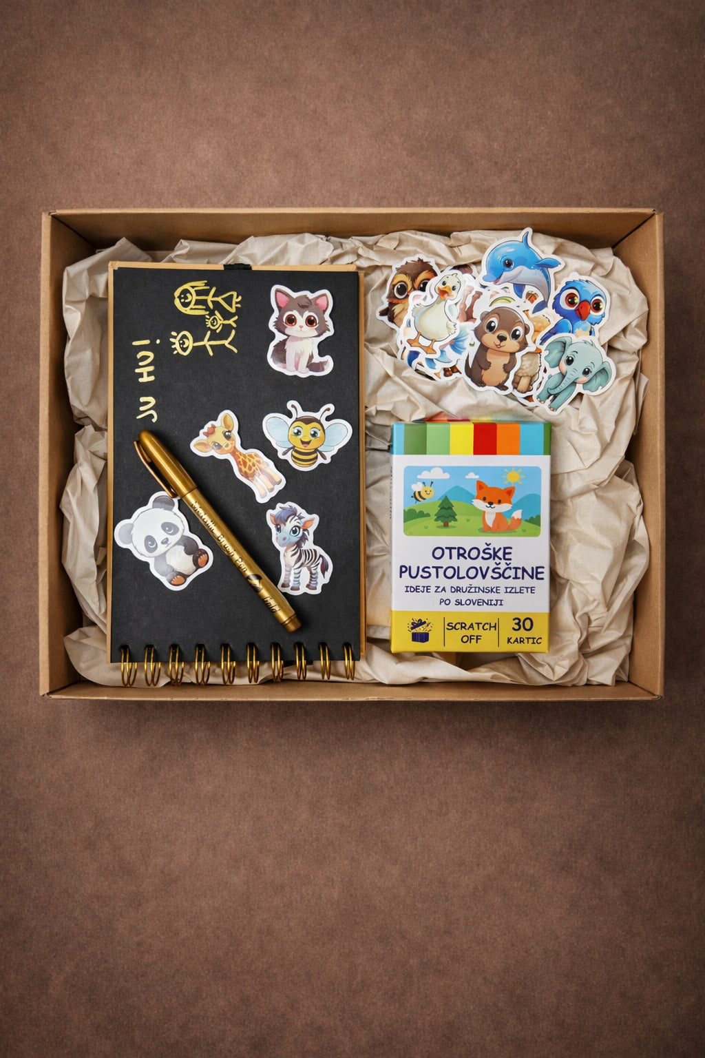 Razširjeni komplet Otroške pustolovščine z idejami za družinske izlete po Sloveniji