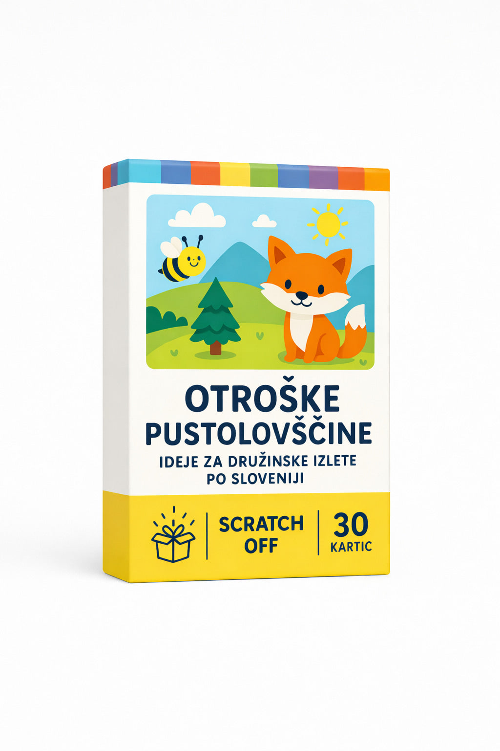 Otroške pustolovščine – kartice z idejami za družinske izlete po Sloveniji.