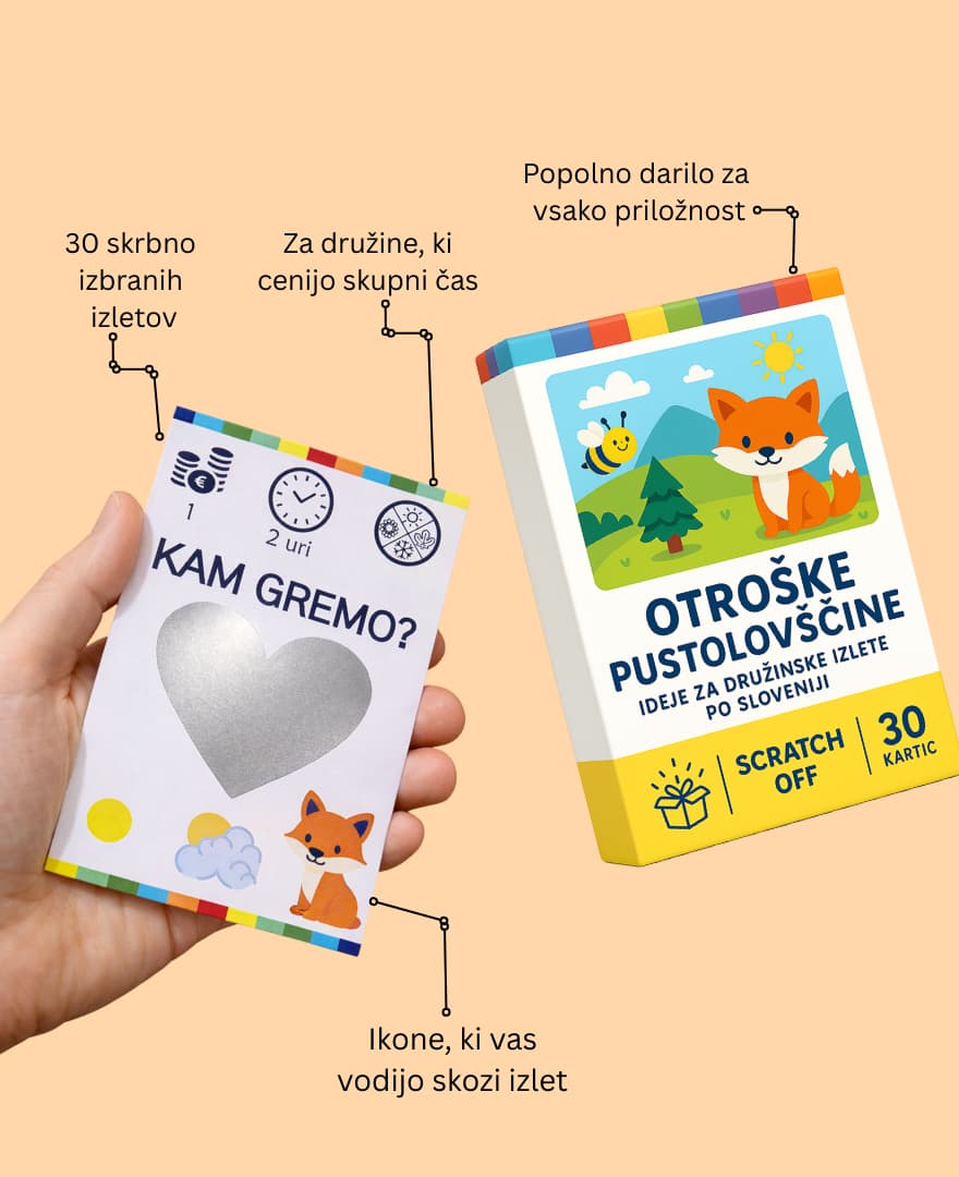 Kartice Otroške pustolovščine za enodnevne družinske izlete